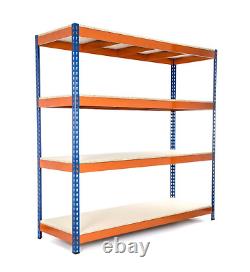 4 x EXTRA Heavy Duty Steel Racking/Garage Shelving Unit/Metal Racking 750mm D