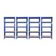 4 X Garage Shelves Shelving Unit Racking Boltless Heavy Duty Storage Shelf 75cm
