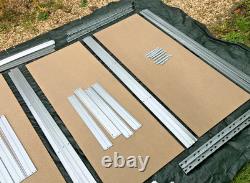 4 x Heavy Duty Garage Warehouse Shelving Racking Units 150x60x180cm 400kg