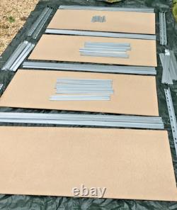 4 x Heavy Duty Garage Warehouse Shelving Racking Units 150x60x180cm 400kg