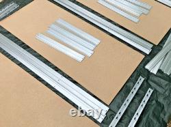 4 x Heavy Duty Garage Warehouse Shelving Racking Units 150x60x180cm 400kg