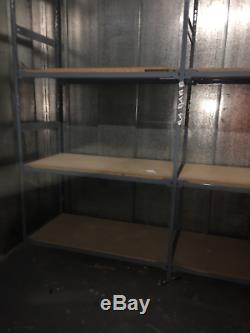 4 x Large Heavy Duty Industrial Storage Shelving Bays Racking see description