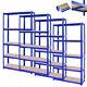 4x 1.8m 5 Tier Rack Garage Shelving Racking Metal Heavy Duty Storage Blue Ukdc