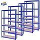 4x 1.8m 5 Tier Rack Garage Shelving Racking Metal Heavy Duty Storage Blue Ukes