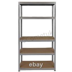 4x 5 Tier Racking Heavy Duty Garage Shelving Storage Shelves Boltless Steel Unit