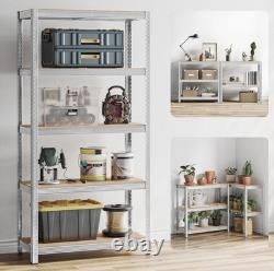 5Pcs 5 Tier Racking Shelf Heavy Duty Garage Shelving Storage Shelves Unit Home