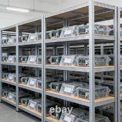 5Pcs 5 Tier Racking Shelf Heavy Duty Garage Shelving Storage Shelves Unit Home