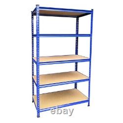 5Tier(180cm x 120cm x 40cm) Extra Heavy Duty Metal Blue Shelving Rack Unit S247