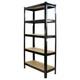 5tier 75cm Steel Shelves Warehouse Racking Storage Heavy Duty Garage Shelf