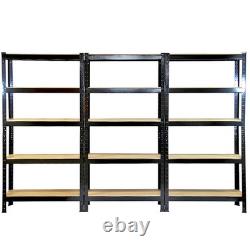 5Tier 75cm Steel Shelves Warehouse Racking Storage Heavy Duty Garage Shelf 5Tier 75cm Steel Shelves Warehouse Racking Storage Heavy Duty Garage Shelf