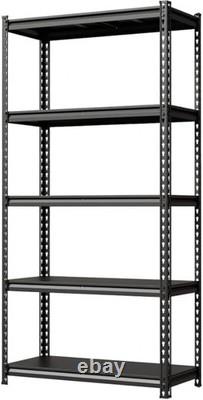 5Tier Racking Shelf Heavy Duty Garage Shelving Storage Shelves Unit 12040183cm