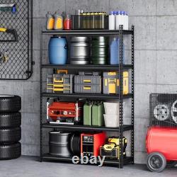 5Tier Racking Shelf Heavy Duty Garage Shelving Storage Shelves Unit 12040183cm