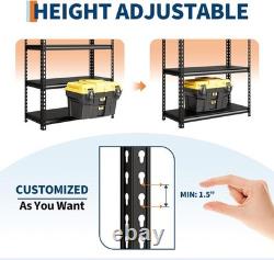 5Tier Racking Shelf Heavy Duty Garage Shelving Storage Shelves Unit 12040183cm