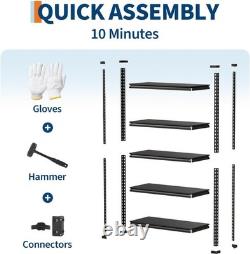 5Tier Racking Shelf Heavy Duty Garage Shelving Storage Shelves Unit 12040183cm