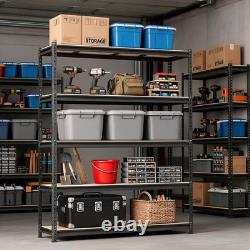 5Tier Racking Shelf Heavy Duty Garage Shelving Storage Shelves Unit 12245183cm