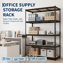 5Tier Racking Shelf Heavy Duty Garage Shelving Storage Shelves Unit 12245183cm