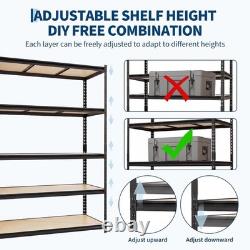 5Tier Racking Shelf Heavy Duty Garage Shelving Storage Shelves Unit 12245183cm