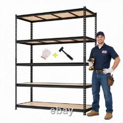 5Tier Racking Shelf Heavy Duty Garage Shelving Storage Shelves Unit 12261183cm