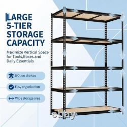 5Tier Racking Shelf Heavy Duty Garage Shelving Storage Shelves Unit 12261183cm