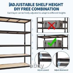 5Tier Racking Shelf Heavy Duty Garage Shelving Storage Shelves Unit 12261183cm