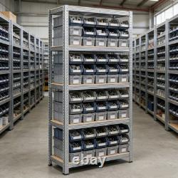 5X 5 Tier Racking Heavy Duty Garage Shelving Storage Shelves Boltless Steel Unit