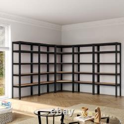5 Bay Corner Racking/Shelving Unit 5 Tier Heavy Duty Garage Shop Storage Racks