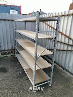 5 Levels Bay Container Racking Storage Shelving Warehouse Heavy Duty Garage
