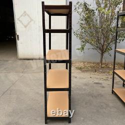 5 Set Unit Heavy Duty Boltless Metal Shelving Shelves Storage Shelf Garage Home