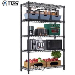 5 Shelf Metal Rack Wire Shelving Units Heavy Duty Storage Shelves 18x 47x 72