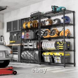 5 Shelf Metal Rack Wire Shelving Units Heavy Duty Storage Shelves 18x 47x 72