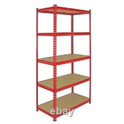 5 Tier 90cm Garage Storage Shelving Unit Heavy Duty Racking Z