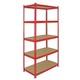 5 Tier 90cm Garage Storage Shelving Unit Heavy Duty Racking Z