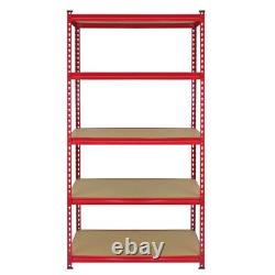 5 Tier 90cm Garage Storage Shelving Unit Heavy Duty Racking Z