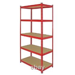 5 Tier 90cm Garage Storage Shelving Unit Heavy Duty Racking Z
