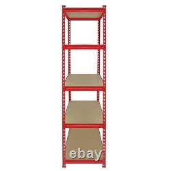 5 Tier 90cm Garage Storage Shelving Unit Heavy Duty Racking Z