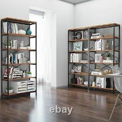 5 Tier Bookcase Shelf Unit Living Room Storage Shelving Display Storage Shelf UK