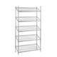 5 Tier Chrome Wire Shelving Unit With Slanted Shelves H1800 X D450mm