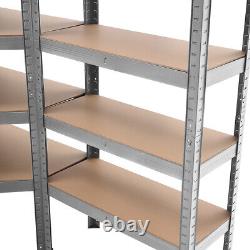 5 Tier Corner Racking Shelf Heavy Duty Garage Shelving Storage Shelves Unit NEW