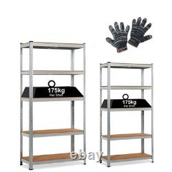 5 Tier Garage Racking Shelf unit Heavy Duty Metal Racking Shelving Storage
