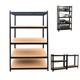 5 Tier Garage Racking Shelving Unit Boltless Heavy Duty Metal Shelf 120x60x180cm