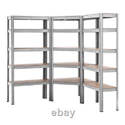 5 Tier Garage Shelving Storage Kit 1 x Boltless Corner Shelf & 2 x Straight Kits