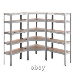 5 Tier Garage Shelving Storage Kit 1 x Boltless Corner Shelf & 2 x Straight Kits