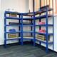 5-tier Garage Shelving For Corner Storage 1.5m, Set Of 3 Workshop Shelving Units