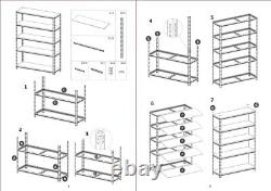 5 Tier Heavy Duty Boltless Metal Shelving Storage Unit Racking Garage UKED