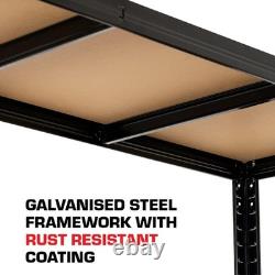 5 Tier Heavy Duty Garage Shelving Unit 200kg Per Shelf 1000kg Total