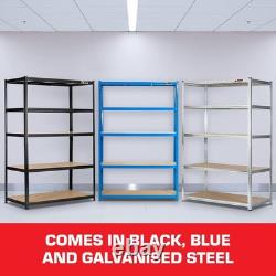 5 Tier Heavy Duty Garage Shelving Unit 200kg Per Shelf 1000kg Total