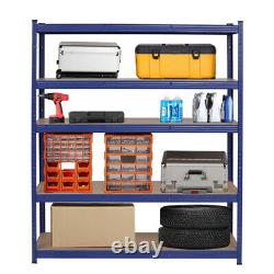 5-Tier Heavy Duty Metal Garage Shelving Unit Storage Rack Adjustable Workshop
