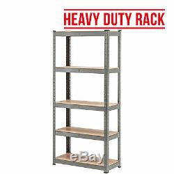 5 Tier Heavy Duty Racking Steel Shelving Industrial Garage Storage Unit Shelves