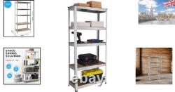 5-Tier Heavy Duty Storage Shelf 875kg Capacity, Easy Assembly, Compact Design