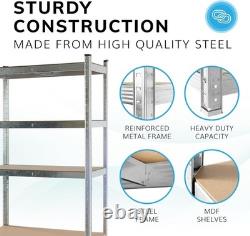 5-Tier Heavy Duty Storage Shelf 875kg Capacity, Easy Assembly, Compact Design